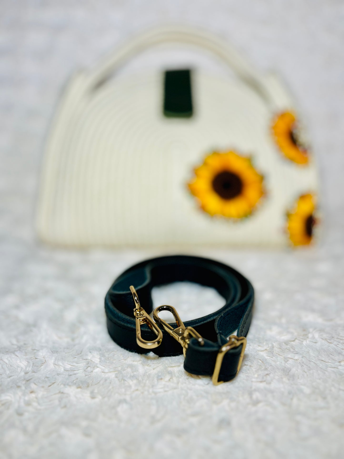 Sunflower Bloom Tote Rope Bag