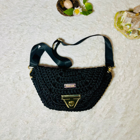 NoireLuxe Crochet Purse