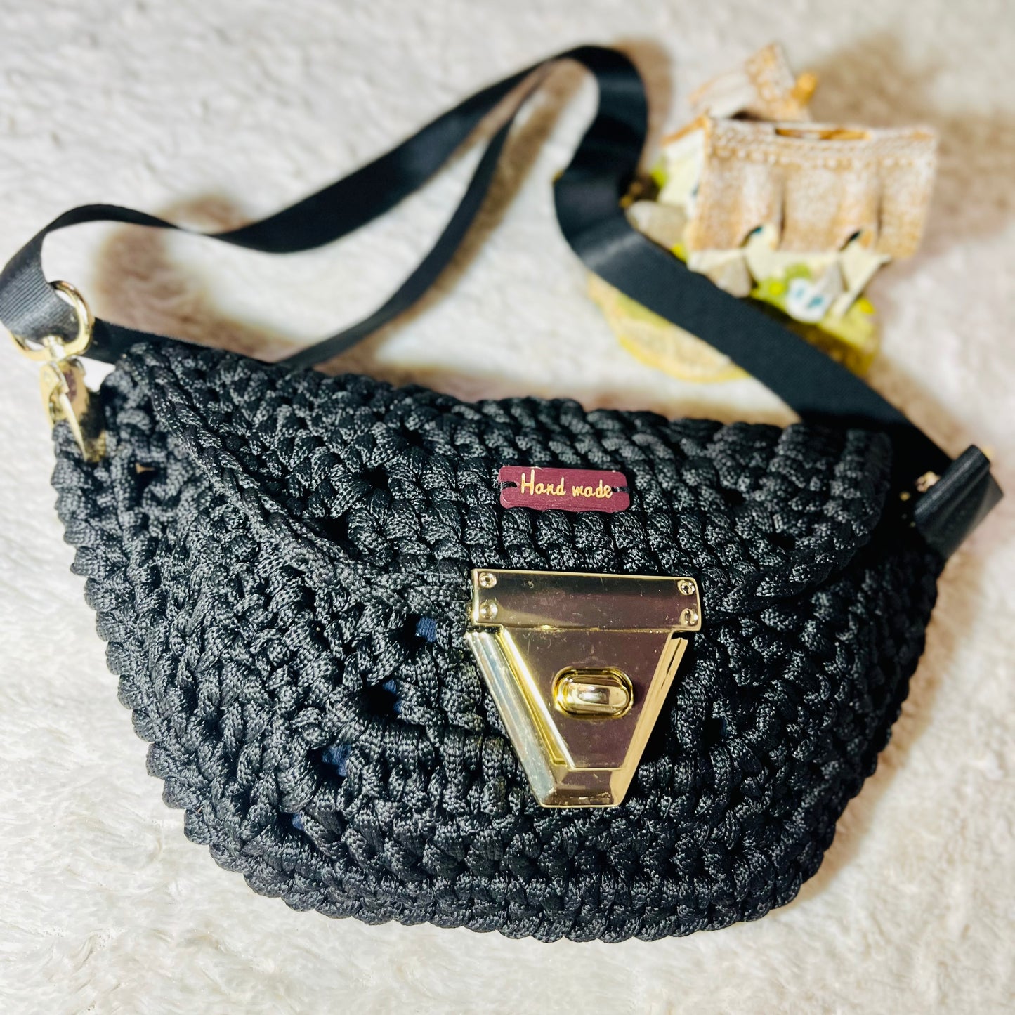 NoireLuxe Crochet Purse